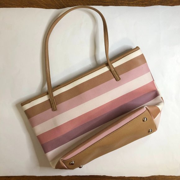 Nine West Pink & Purple Striped Shoulder Bag - Picture 2 of 3